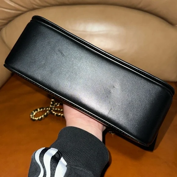 🔥🔥🔥Coach Black Leather Madison Shoulder Bag Crossbody Bag - Picture 10 of 14